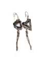 thumb Retro style Hollow Triangle Tassel Drop Earrings 0