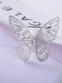 thumb Copper With  Cubic Zirconia Delicate Butterfly Brooches 1