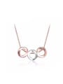thumb Adjustable Length Rose Gold Plated Double Color Necklace 0