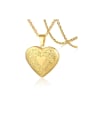 thumb Stainless Steel With Gold Plated Simplistic Pattern Heart Necklaces 0