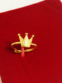 thumb Women Gold Plated Crown Shaped Ring 0