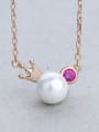 thumb Elegant Crown Pearl Necklace 3