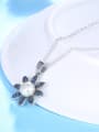 thumb Temperament Flower Shaped Artificial Pearl Necklace 1