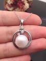 thumb Fashion Freshwater Pearl Hollow Round Necklace 1