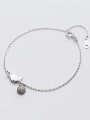 thumb Fashionable Adjustable Cat Shaped Crystals S925 Silver Bracelet 0