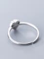 thumb 925 Sterling Silver With Silver Plated Simplistic Heart Free Size Rings 1