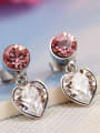 thumb Heart-shaped austrian Crystal drop earring 2
