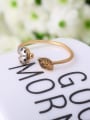 thumb Personality Open Design Leaf Shaped Ring 3
