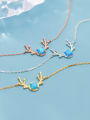 thumb 925 Sterling Silver With Gold Plated Simplistic Antlers Bracelets 1