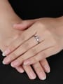 thumb Fashion Shiny Rhinestone Titanium Women Ring 1