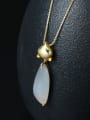 thumb Gold Plated Natural Stone Fox -shape Necklace 0