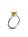 thumb Little Bird Gold Plated Silver Plated Opening Ring 0