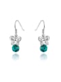 thumb Exquisite Blue Butterfly Shaped Austria Crystal Earrings 0