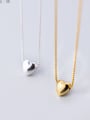 thumb 925 Sterling Silver With 18k Gold Plated Classic Heart Necklaces 0