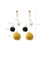 thumb Alloy With Rose Gold Plated Fashion Round Drop Earrings 4