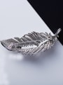 thumb Copper With Micro-inlay Cubic Zirconia Luxury Leaf Brooches 3