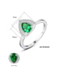 thumb 925 Sterling Silver With  Cubic Zirconia  Delicate Heart Band Rings 4