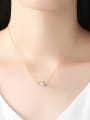 thumb Sterling silver 7-7.5mm natural freshwater pearl necklace 1