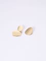 thumb Titanium With Gold Plated Simplistic  Smooth  Geometric Stud Earrings 2