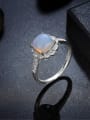 thumb 925 Silver Sunflower Opal Stone Women Ring 1