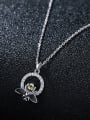 thumb 925 Sterling Silver With Artificial zircon  Cute Little Bee Necklaces 1