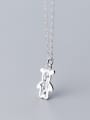 thumb 925 Sterling Silver With Silver Plated Simplistic Star Bear Necklaces 2