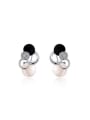 thumb Trendy Cloud Shaped Opal Clip On Earrings 0