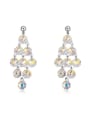thumb Exaggerated Cubic austrian Crystals Alloy Drop Earrings 3
