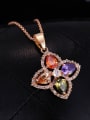 thumb Classical Style AAA Colorful Zircons Necklace 2