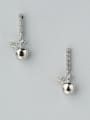 thumb 925 Silver Apple Drop Earrings 0