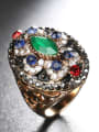 thumb Retro Exaggerated style Resin stones Cubic Crystals Ring 2