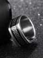 thumb Stainless Steel With White Gold Plated Grain Men Rings 0