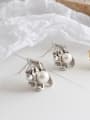 thumb 925 Sterling Silver With Gold Plated Personality Irregular Stud Earrings 1