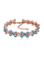 thumb Exquisite Shiny austrian Crystals Rose Gold Plated Bracelet 4