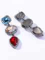 thumb Alloy With Gun Plated Vintage  Cubic Zirconia Party Drop Earrings 1
