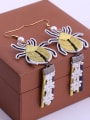 thumb Cute Artificial Pearl Insect Shaped Knitting Earrings 1