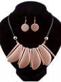 thumb Exaggerated Geometrical Paint-Acrylic Two Pieces Jewelry Set 0