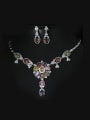 thumb Colorful Wedding Two Pieces Jewelry Set 0