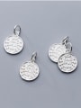 thumb Thai Silver With Silver Plated Personality Round Charms 0