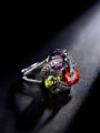 thumb Exquisite Colorful Zircons Statement Ring 3