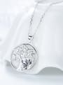 thumb Personalized Little Tree Cubic Zircon 925 Silver Necklace 2