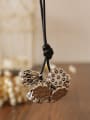 thumb Delicate Lotus Root Shaped Necklace 0