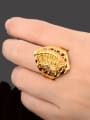thumb All-match 24K Gold Plated Fan Shaped Copper Ring 2