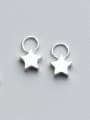thumb 925 Sterling Silver With Silver Plated Simplistic Star Charms 0