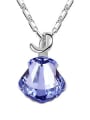 thumb Simple Shell-shaped austrian Crystal Alloy Necklace 3