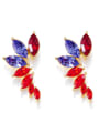 thumb A female fashion ceidai Europe Cluster earring crystal Cluster earring with austrian crystal elements 0
