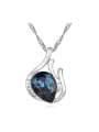thumb Simple Water Drop austrian Crystal Pendant Necklace 0