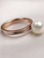 thumb Shell Pearl Simple Style Women Ring 1