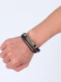 thumb High Quality Feather Shaped Artificial Leather Bracelet 1