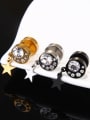 thumb Stainless Steel With Gold Plated Personality Star Stud Earrings 2